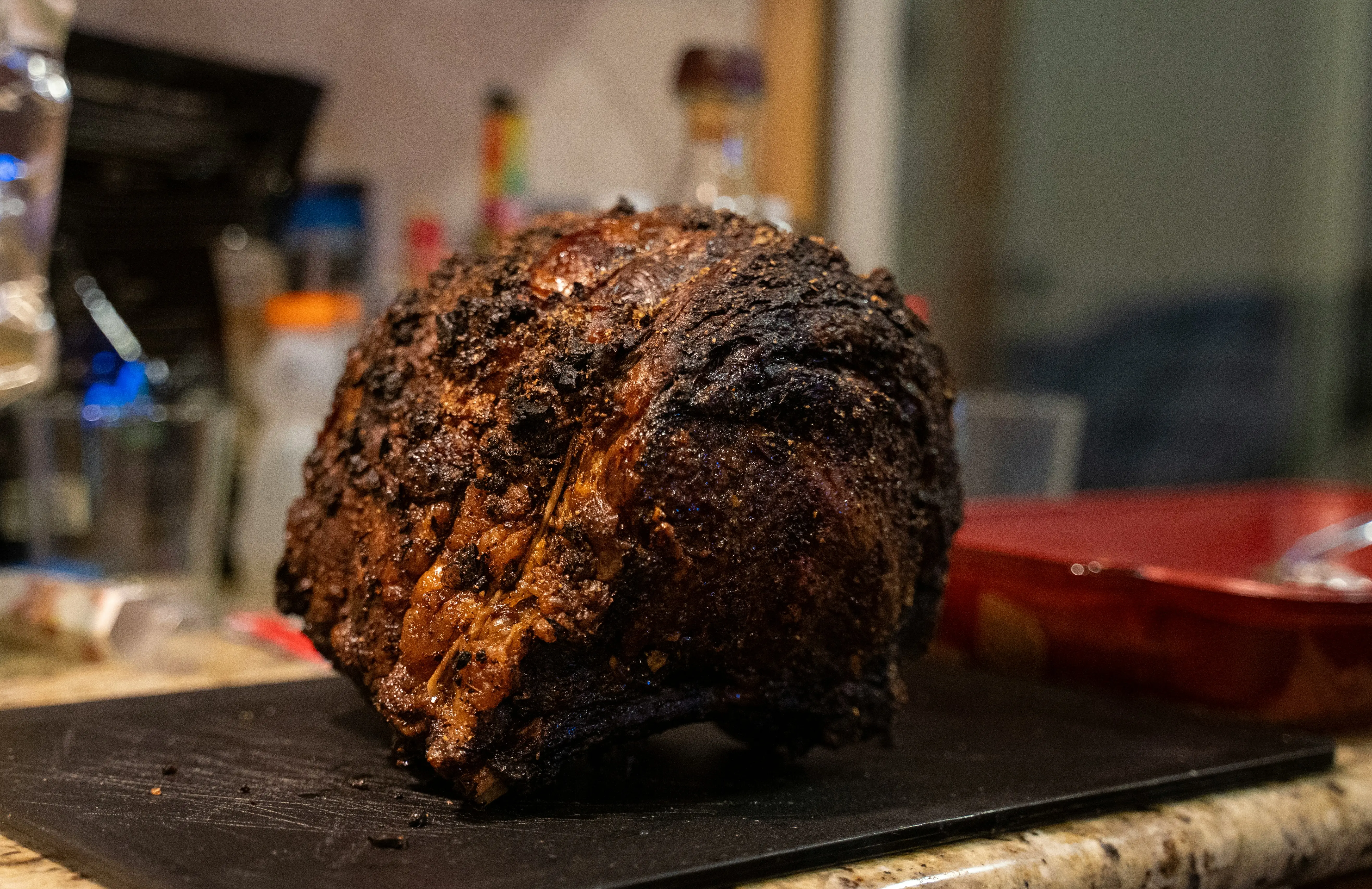 Prime rib assado na brasa